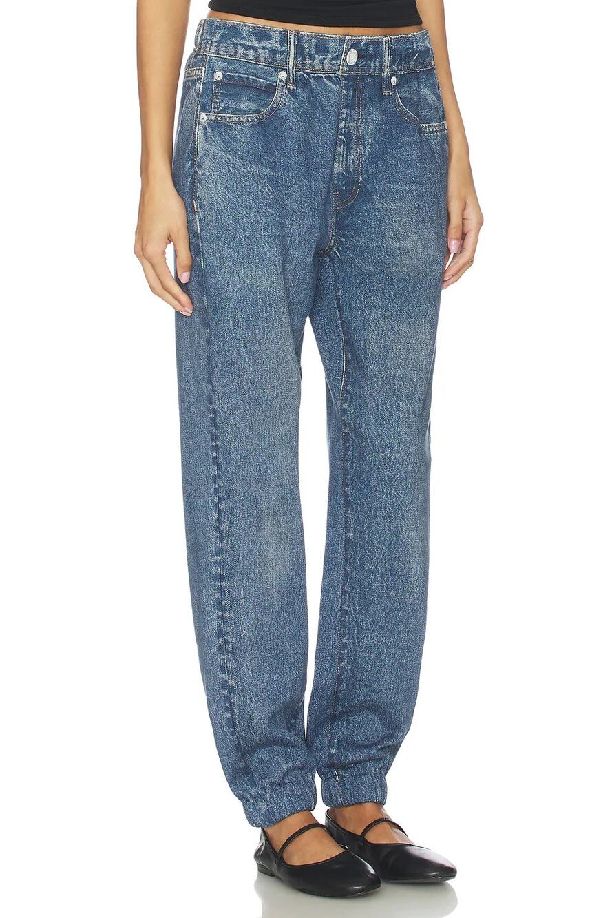 RAG & BONE Miramar Fleece Sweatpant Jogger Jeans XXS Relaxed Tapper Blue Pants